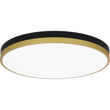 Quoizel Weldin Flush Mount Led Matte Black Gold WLN1620MBKG